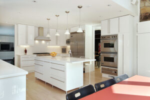 Sleek White Kitchen